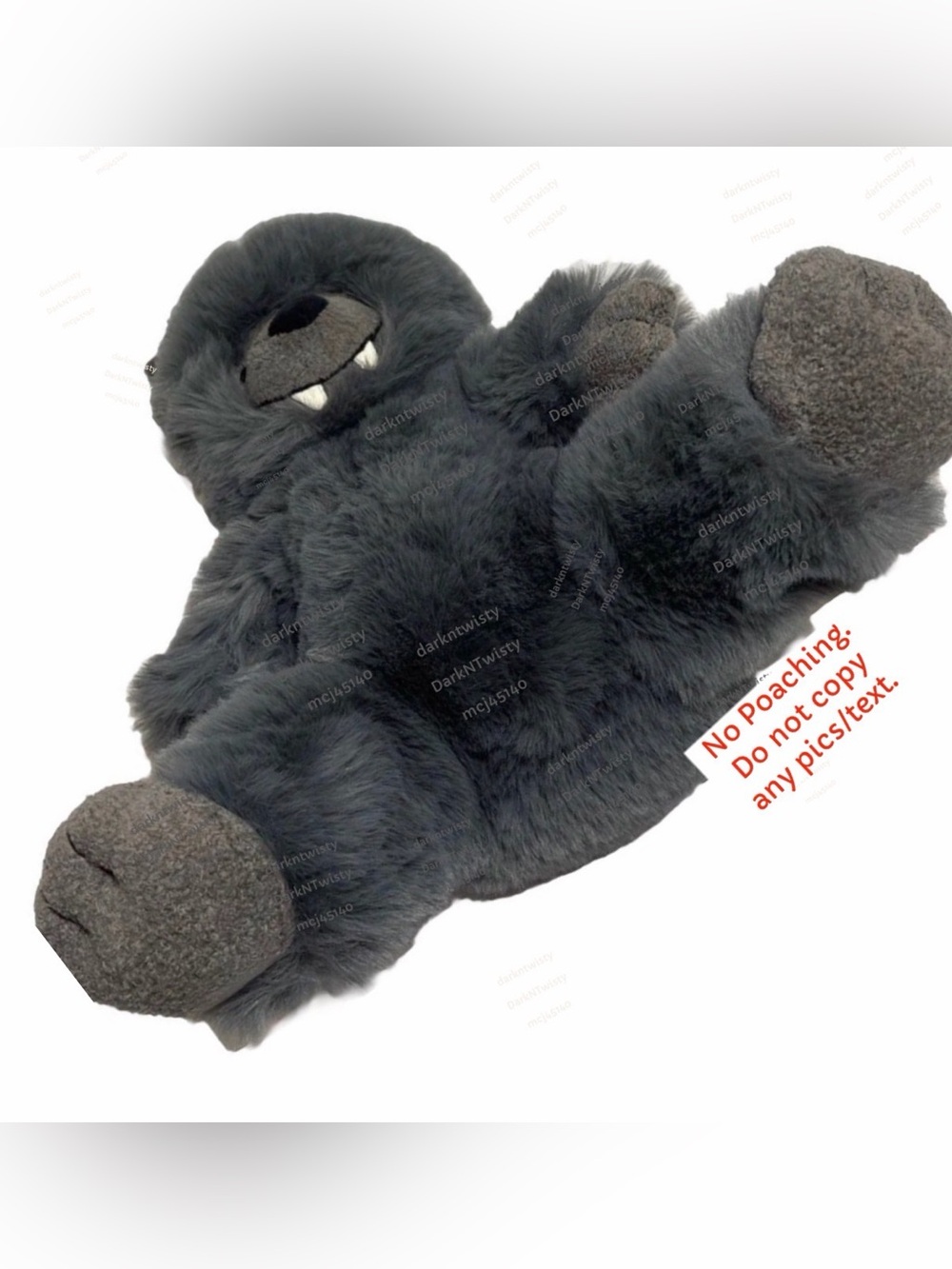RETIRED RARE BNWT Jellycat Wilf Wolf SEALED IN MFG PLASTIC GR8 GIFT - Picture 9 of 15